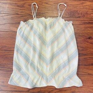 Women's Mossimo Pastel Chevron Boho Style Tank Blouse Size Large Juniors
